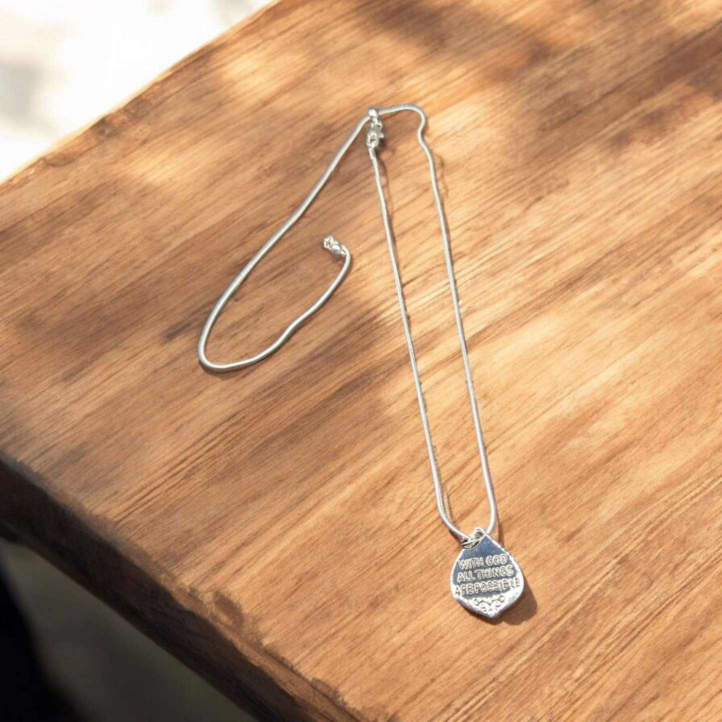 Faith & Strength Retractable Necklace