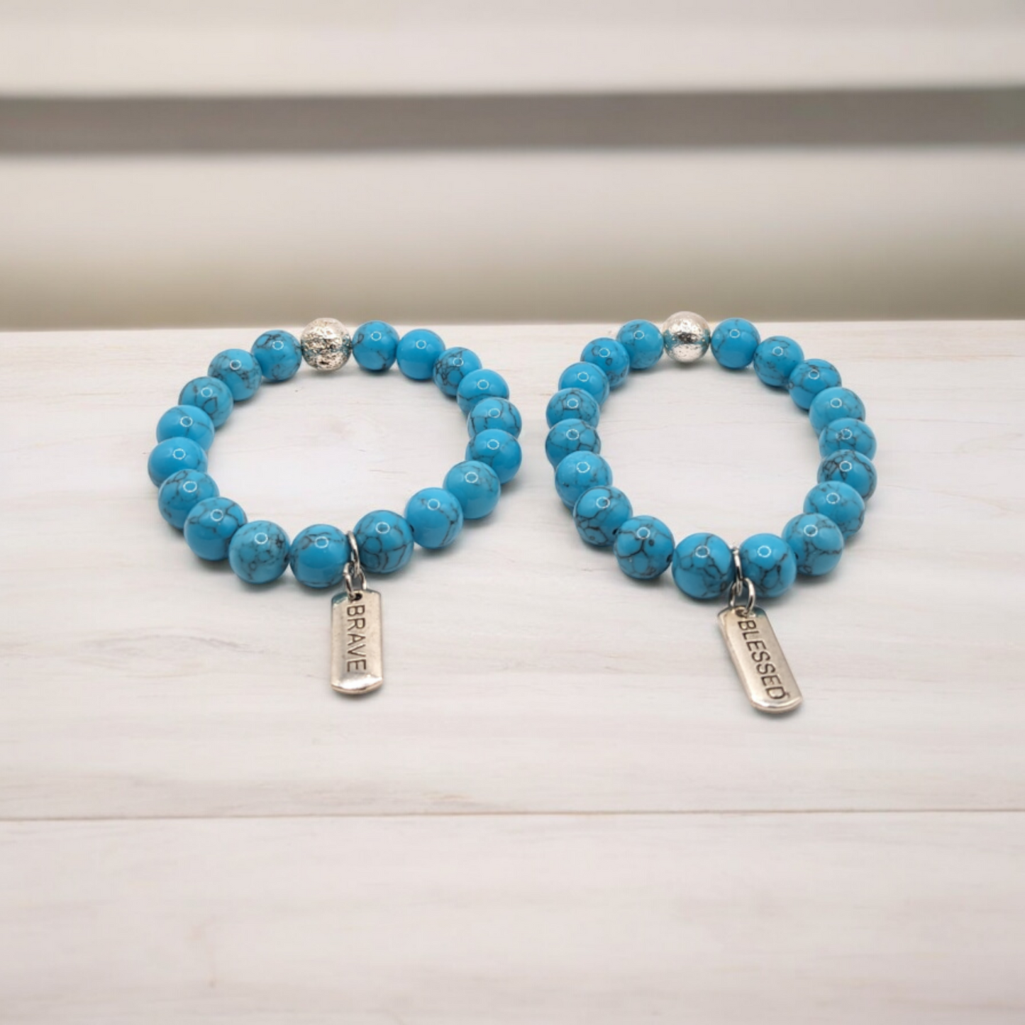 Tranquil Courage Howlite Bracelet