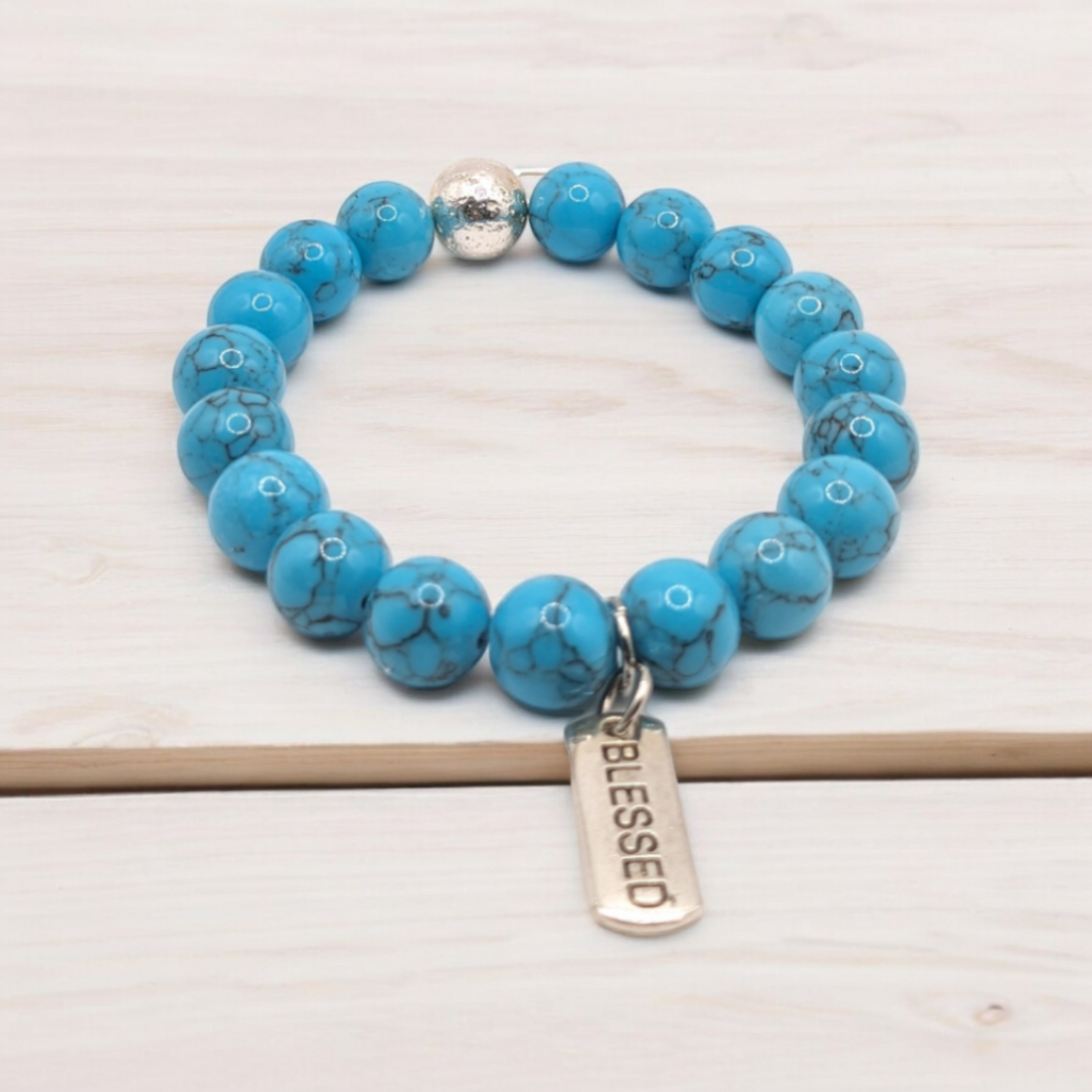 Tranquil Courage Howlite Bracelet