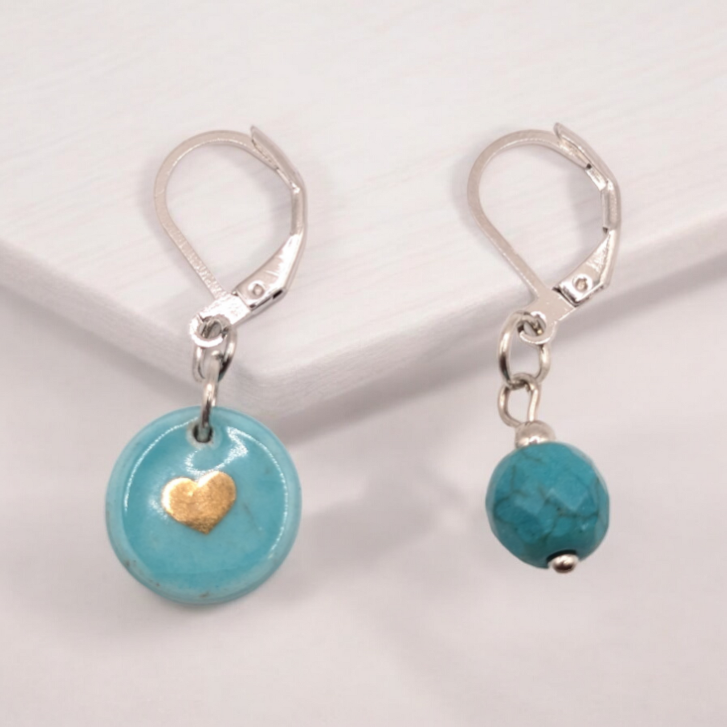 Ocean Heart Earrings
