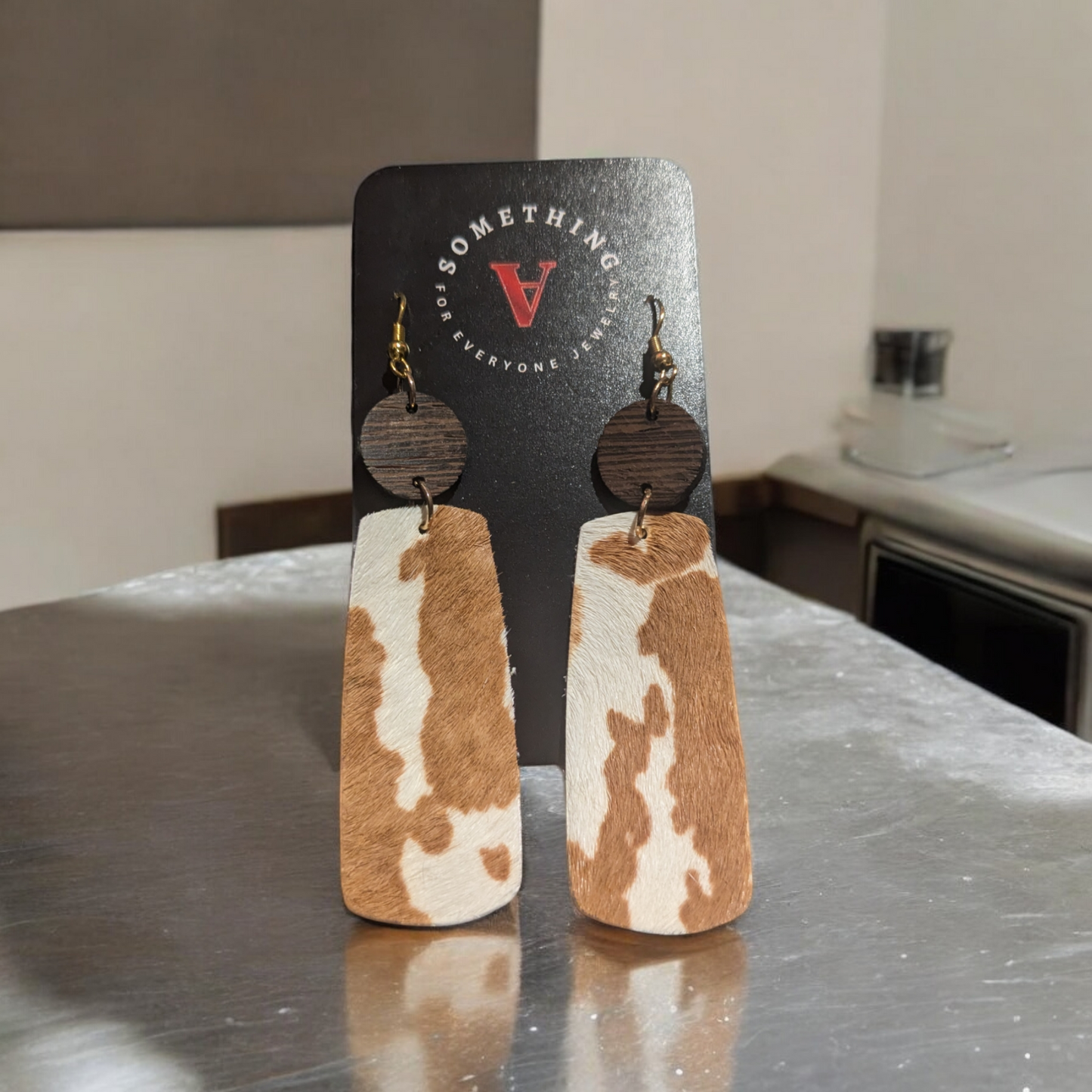 Cowprint Earrings