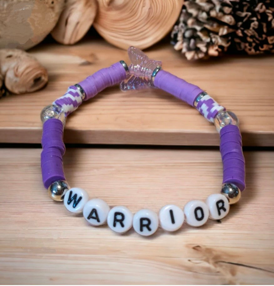 Purple 'WARRIOR' Bracelet