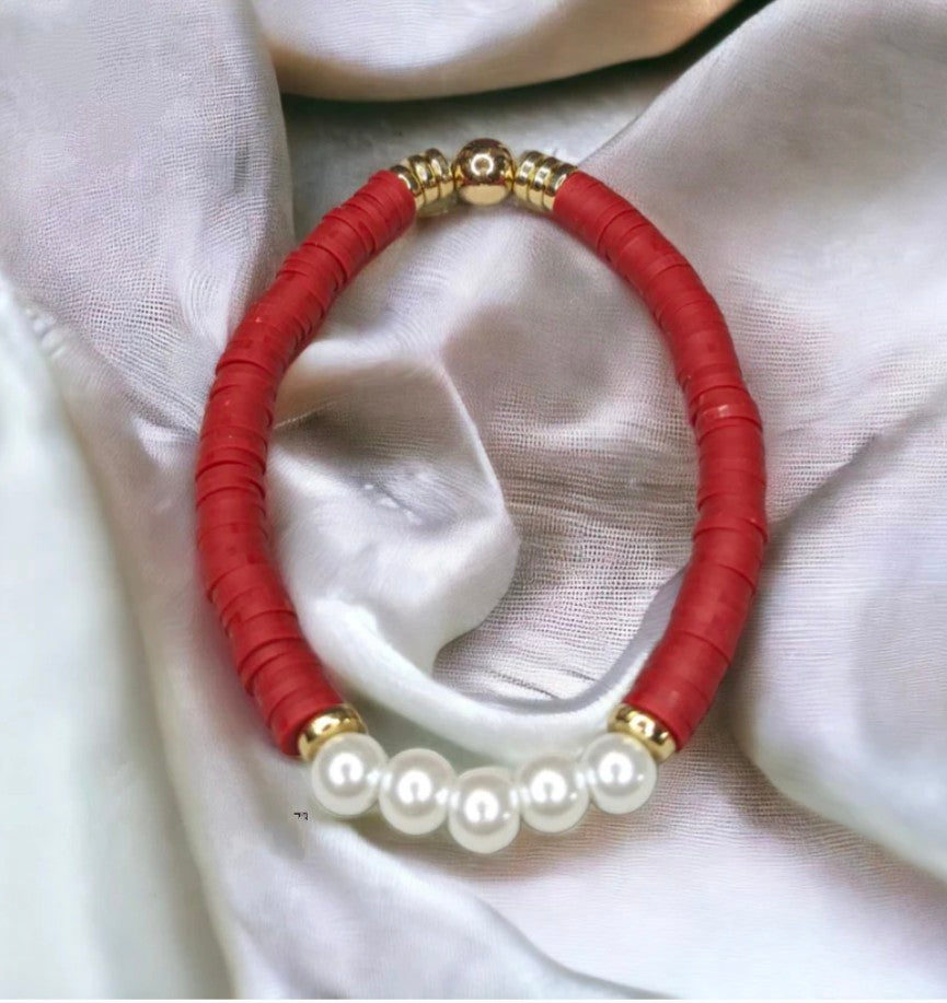 Heishi Five Pearls