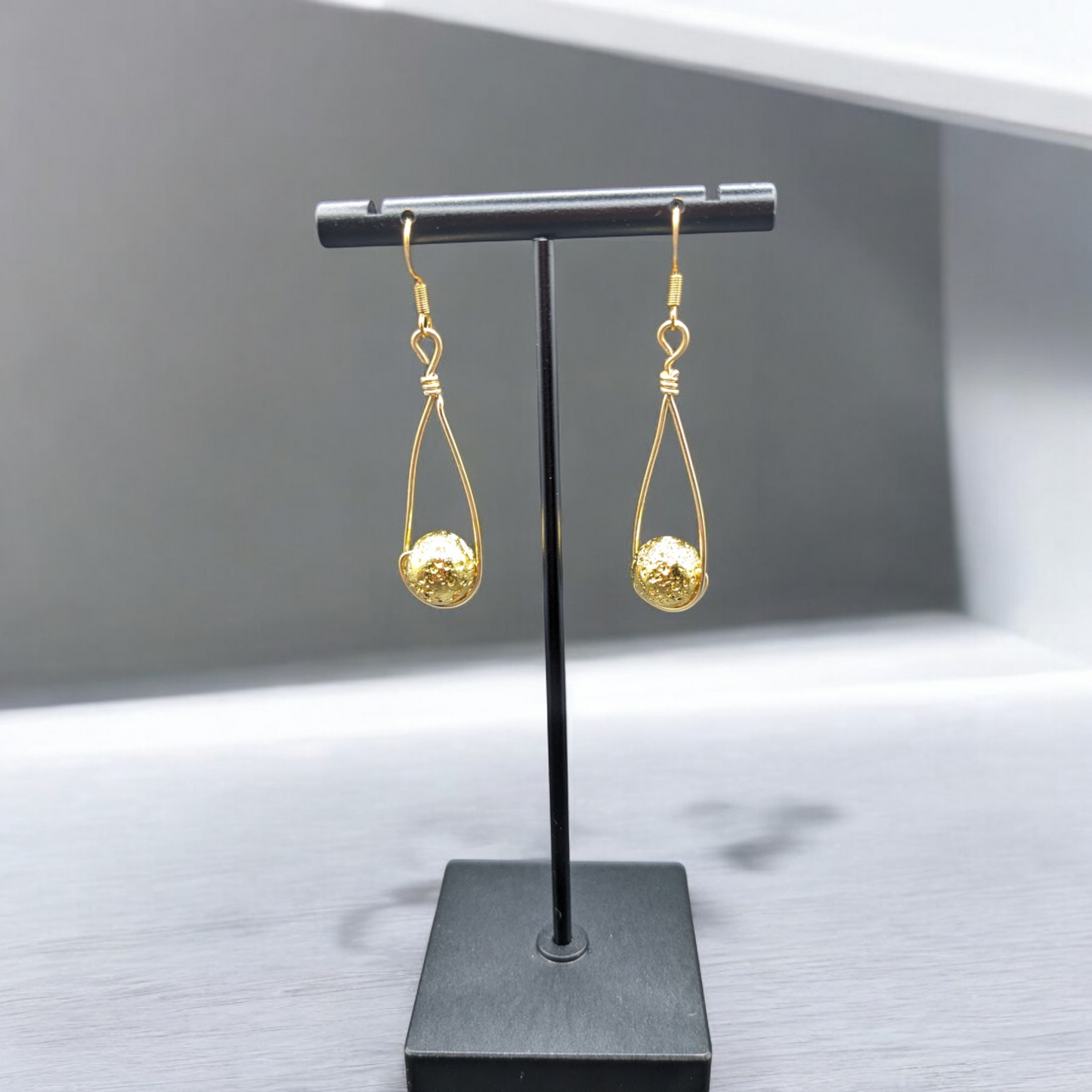 Golden and Silver Aura Earrings
